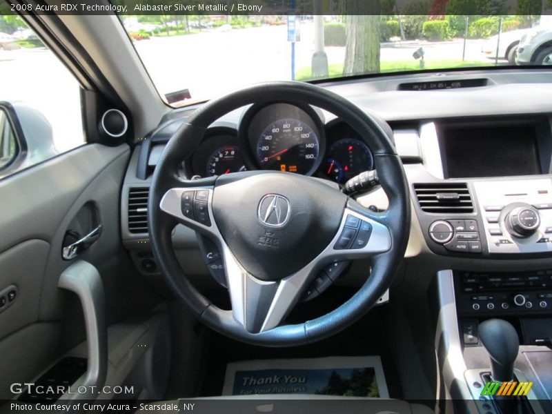 Alabaster Silver Metallic / Ebony 2008 Acura RDX Technology