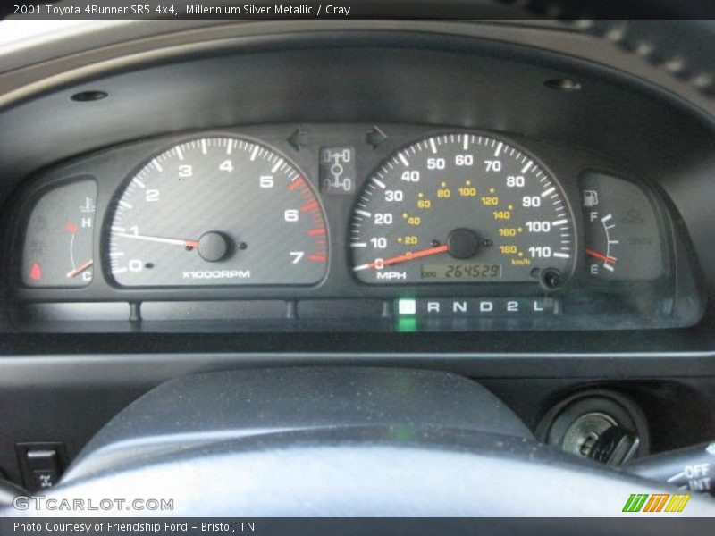 Millennium Silver Metallic / Gray 2001 Toyota 4Runner SR5 4x4