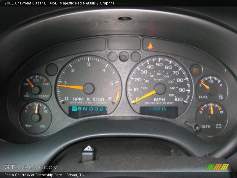 Majestic Red Metallic / Graphite 2001 Chevrolet Blazer LT 4x4