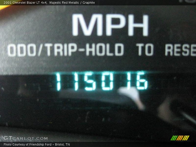 Majestic Red Metallic / Graphite 2001 Chevrolet Blazer LT 4x4