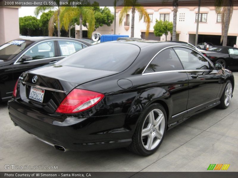 Black / Black 2008 Mercedes-Benz CL 550