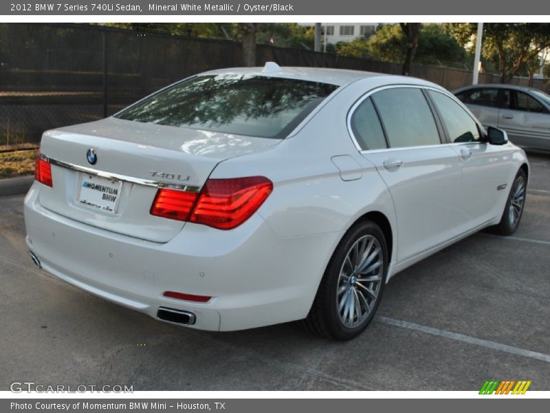 Mineral White Metallic / Oyster/Black 2012 BMW 7 Series 740Li Sedan