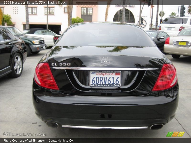 Black / Black 2008 Mercedes-Benz CL 550