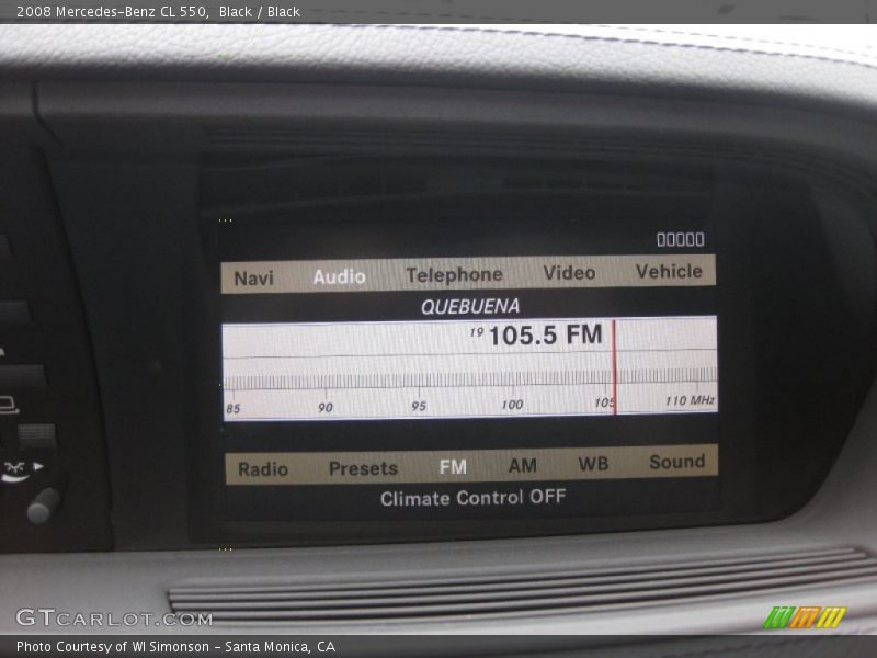 Black / Black 2008 Mercedes-Benz CL 550