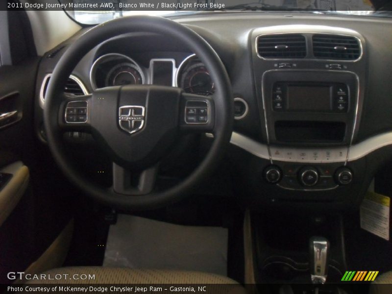Bianco White / Black/Light Frost Beige 2011 Dodge Journey Mainstreet AWD
