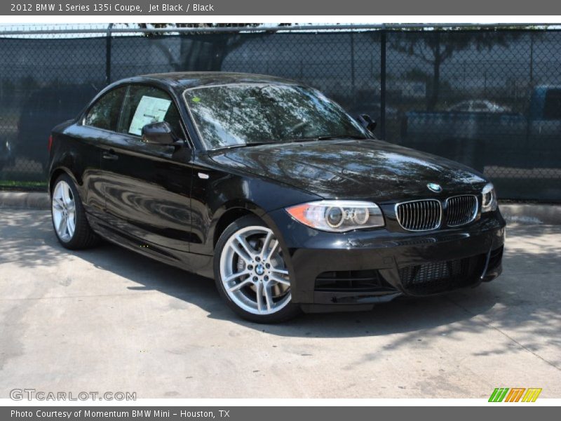 Jet Black / Black 2012 BMW 1 Series 135i Coupe