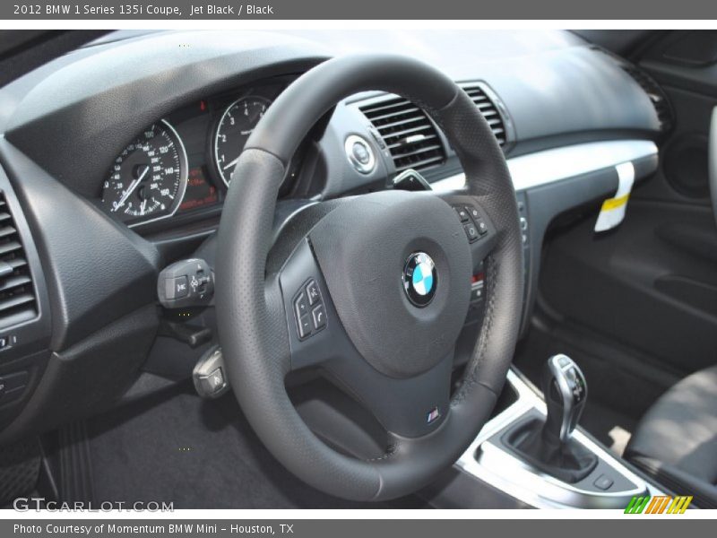 Jet Black / Black 2012 BMW 1 Series 135i Coupe