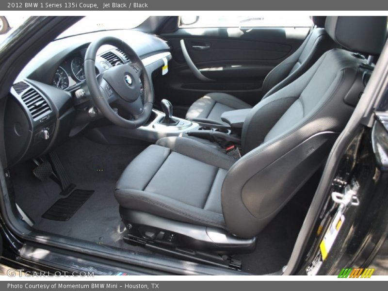  2012 1 Series 135i Coupe Black Interior