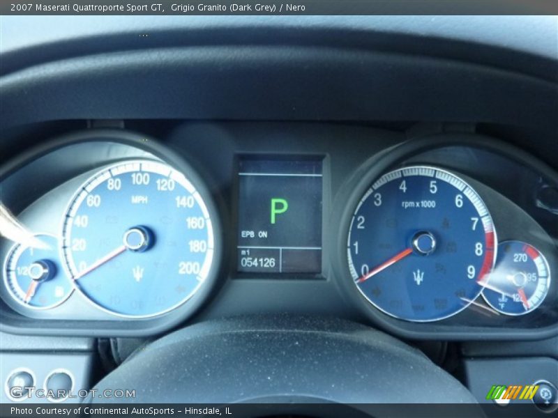 Grigio Granito (Dark Grey) / Nero 2007 Maserati Quattroporte Sport GT