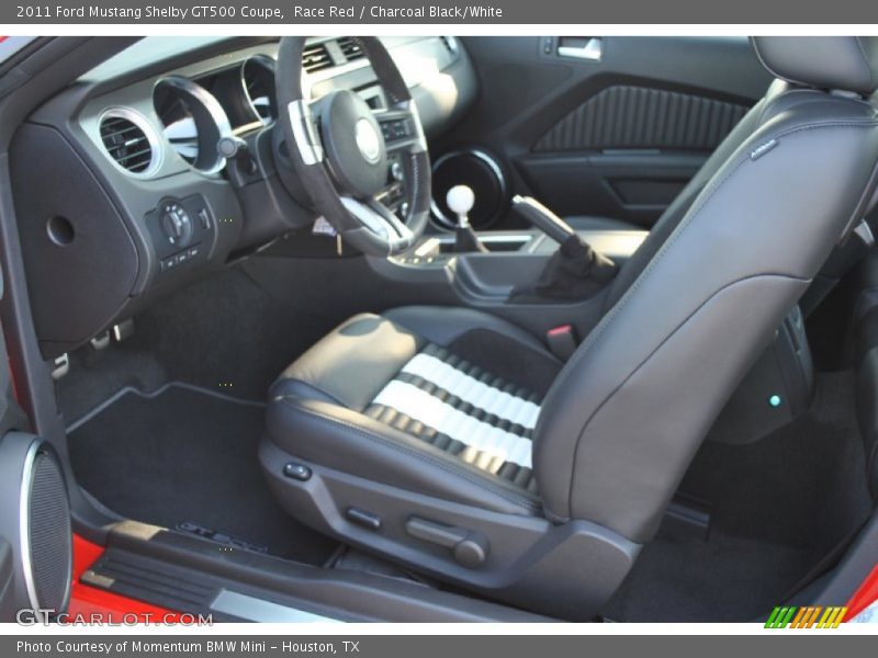  2011 Mustang Shelby GT500 Coupe Charcoal Black/White Interior