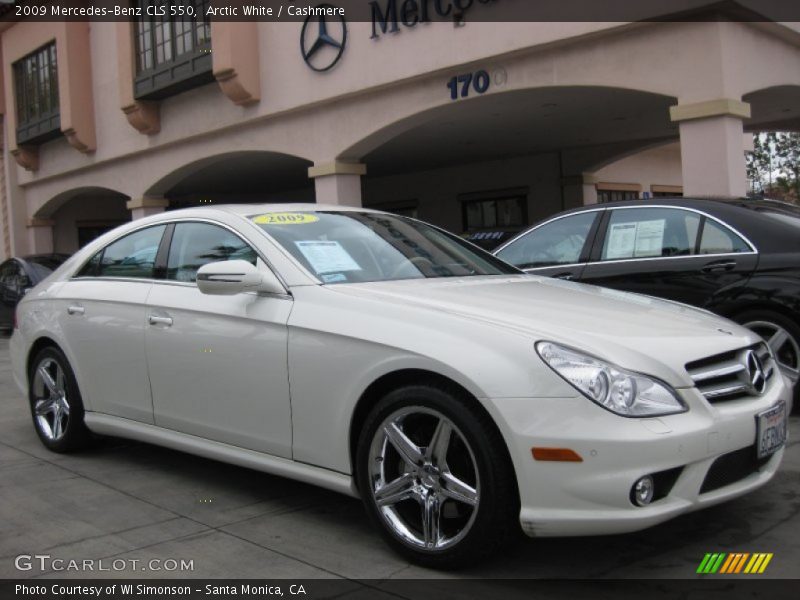 Arctic White / Cashmere 2009 Mercedes-Benz CLS 550