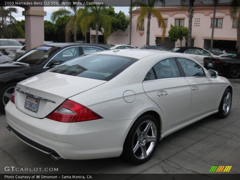 Arctic White / Cashmere 2009 Mercedes-Benz CLS 550