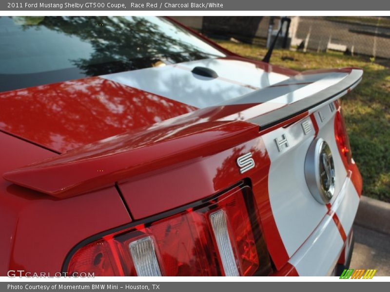 Race Red / Charcoal Black/White 2011 Ford Mustang Shelby GT500 Coupe