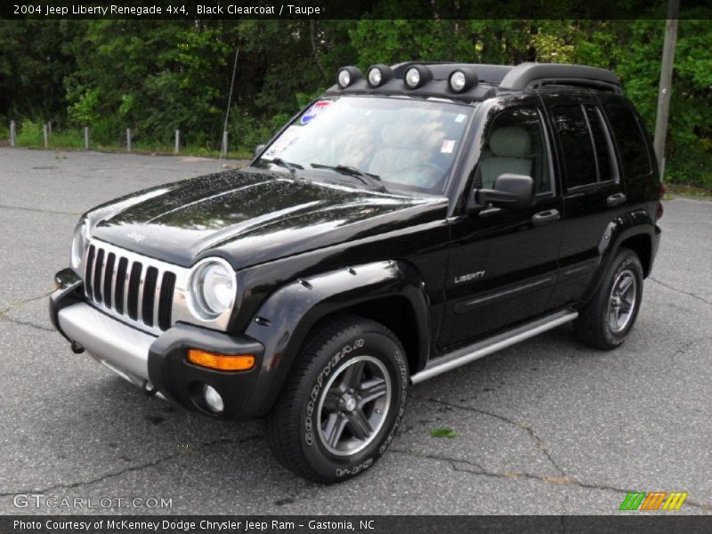 Black Clearcoat / Taupe 2004 Jeep Liberty Renegade 4x4