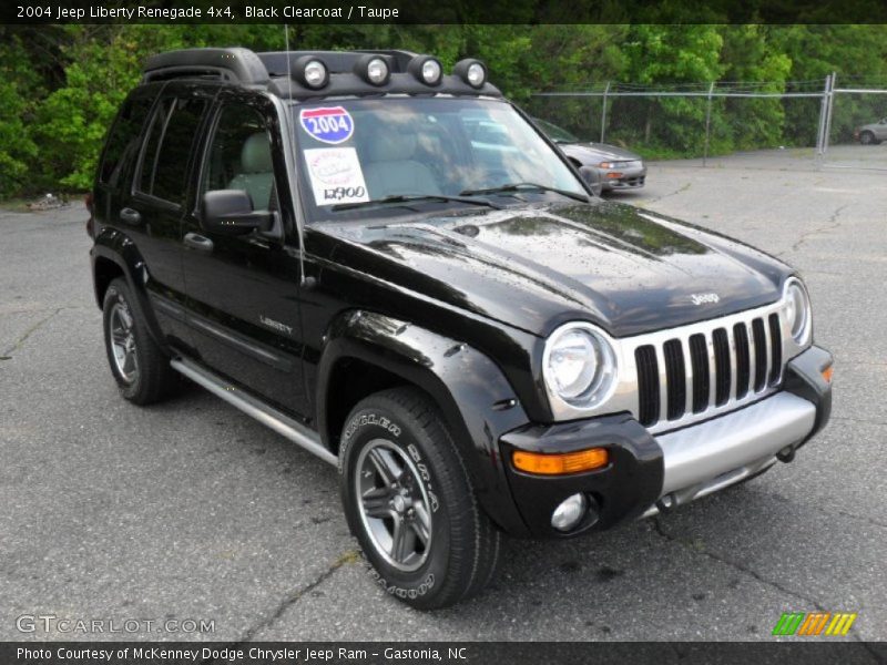 Black Clearcoat / Taupe 2004 Jeep Liberty Renegade 4x4