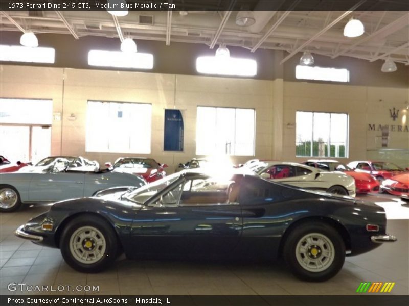 Medium Blue Metallic / Tan 1973 Ferrari Dino 246 GTS