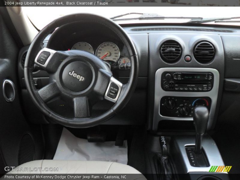 Black Clearcoat / Taupe 2004 Jeep Liberty Renegade 4x4