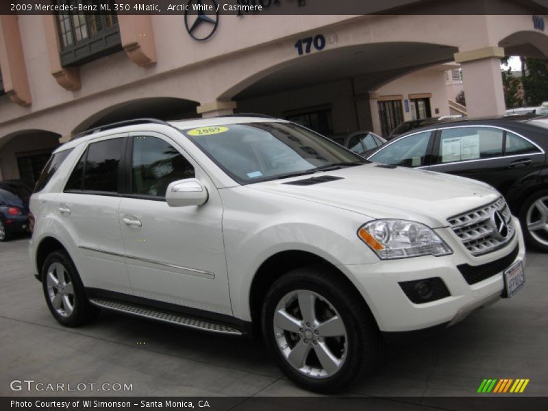 Arctic White / Cashmere 2009 Mercedes-Benz ML 350 4Matic