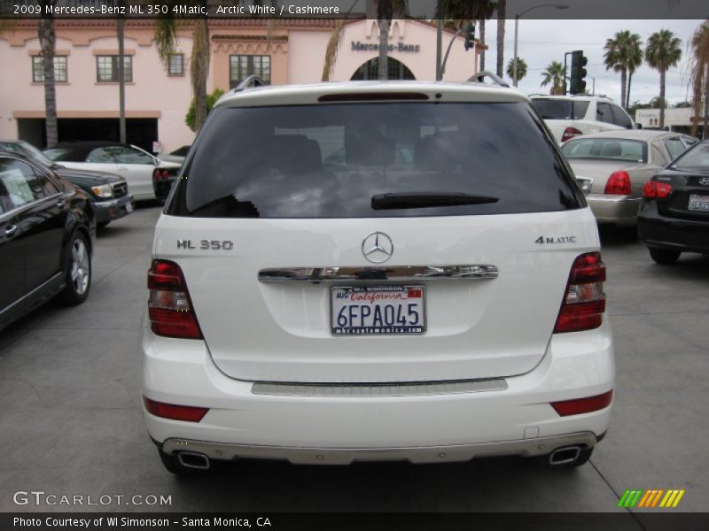 Arctic White / Cashmere 2009 Mercedes-Benz ML 350 4Matic