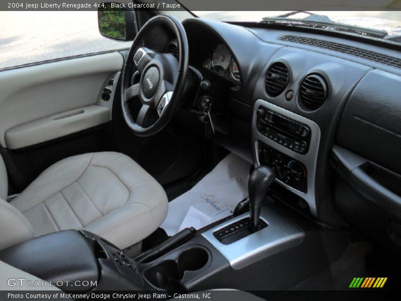 Black Clearcoat / Taupe 2004 Jeep Liberty Renegade 4x4