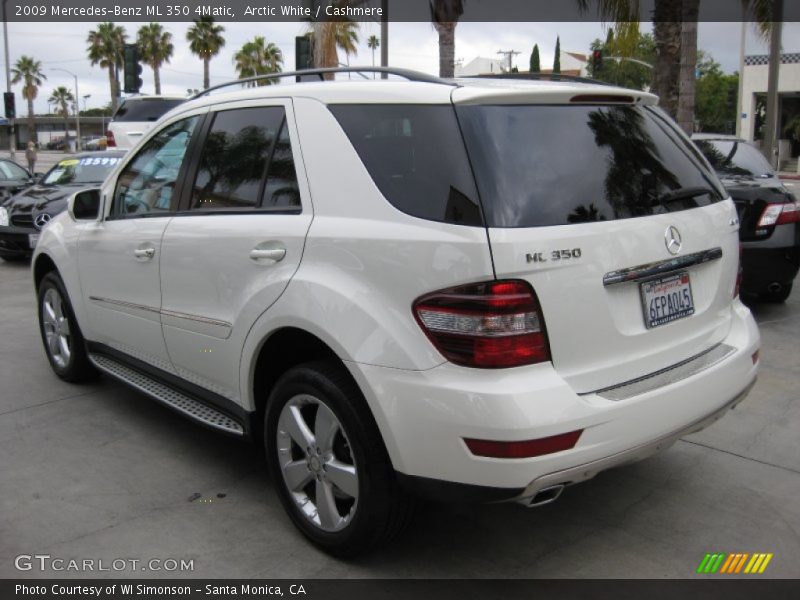 Arctic White / Cashmere 2009 Mercedes-Benz ML 350 4Matic