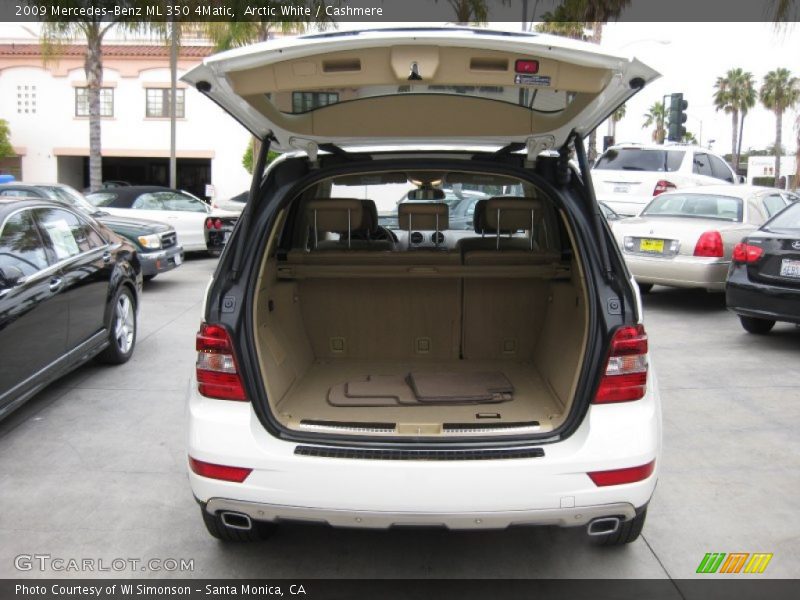 Arctic White / Cashmere 2009 Mercedes-Benz ML 350 4Matic