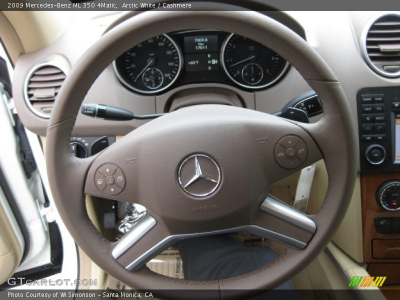 Arctic White / Cashmere 2009 Mercedes-Benz ML 350 4Matic