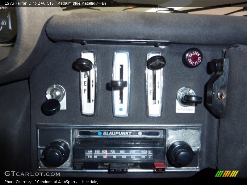Controls of 1973 Dino 246 GTS