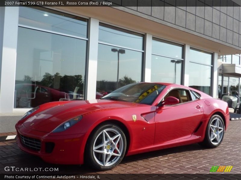 Rosso Corsa (Red) / Beige 2007 Ferrari 599 GTB Fiorano F1