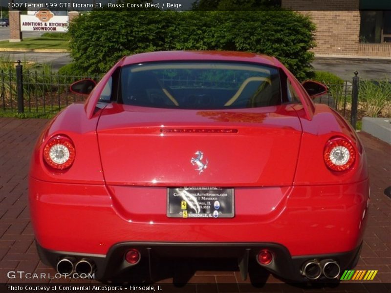 Rosso Corsa (Red) / Beige 2007 Ferrari 599 GTB Fiorano F1