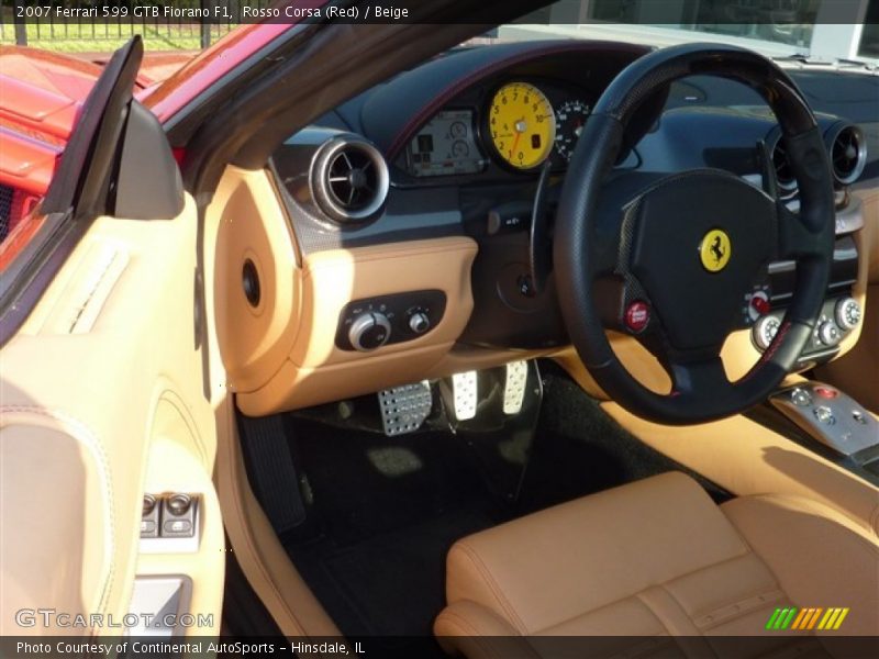 Rosso Corsa (Red) / Beige 2007 Ferrari 599 GTB Fiorano F1