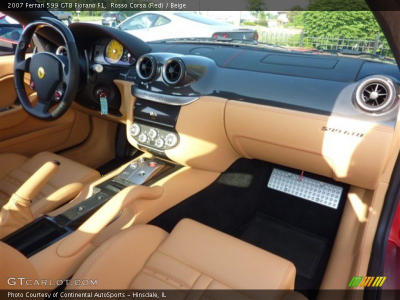 Rosso Corsa (Red) / Beige 2007 Ferrari 599 GTB Fiorano F1