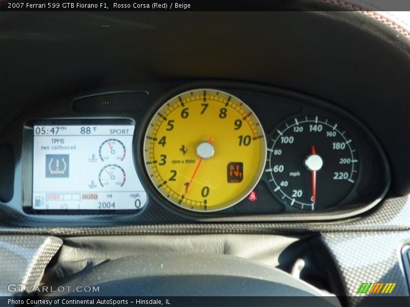 Rosso Corsa (Red) / Beige 2007 Ferrari 599 GTB Fiorano F1