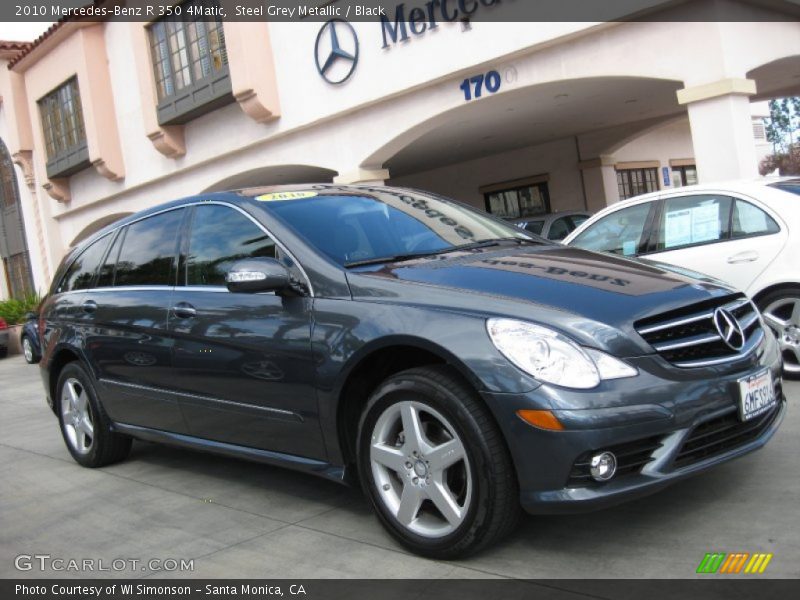 Steel Grey Metallic / Black 2010 Mercedes-Benz R 350 4Matic