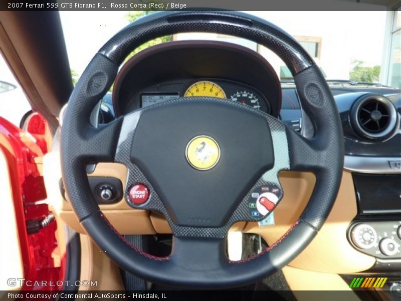 Rosso Corsa (Red) / Beige 2007 Ferrari 599 GTB Fiorano F1