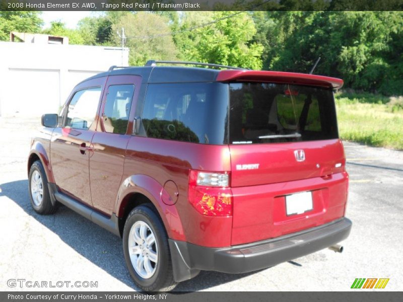 Tango Red Pearl / Titanium/Black 2008 Honda Element EX AWD