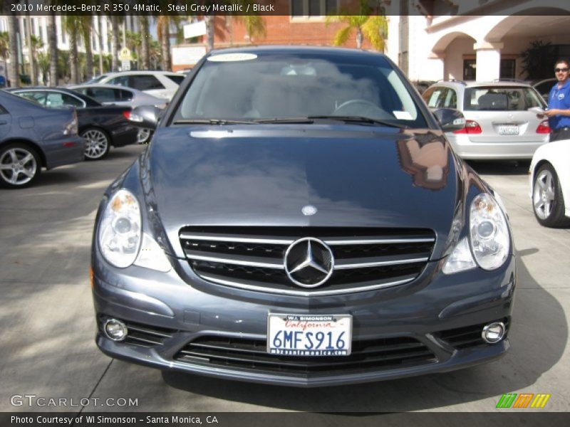 Steel Grey Metallic / Black 2010 Mercedes-Benz R 350 4Matic
