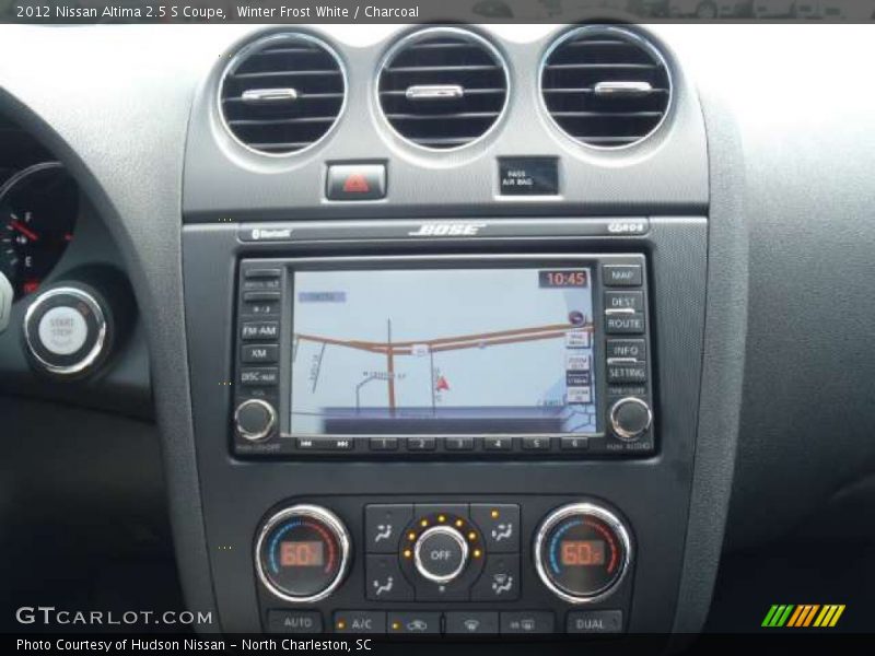 Navigation of 2012 Altima 2.5 S Coupe