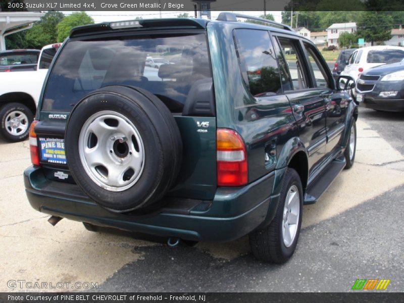 Grove Green Metallic / Beige 2003 Suzuki XL7 Limited 4x4