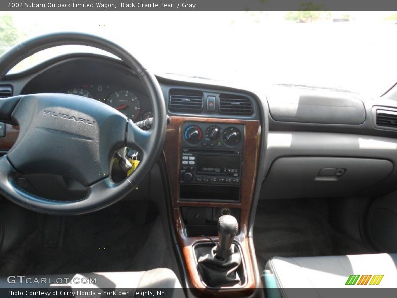 Black Granite Pearl / Gray 2002 Subaru Outback Limited Wagon