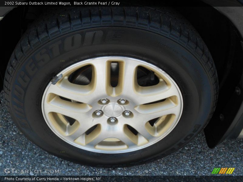 Black Granite Pearl / Gray 2002 Subaru Outback Limited Wagon