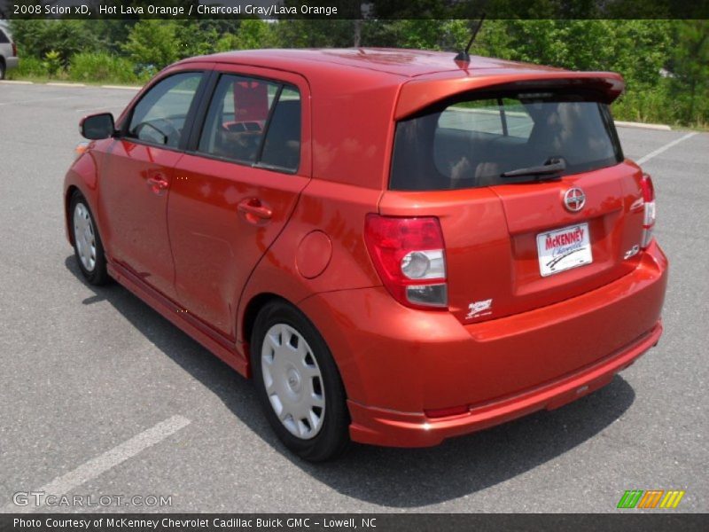 Hot Lava Orange / Charcoal Gray/Lava Orange 2008 Scion xD