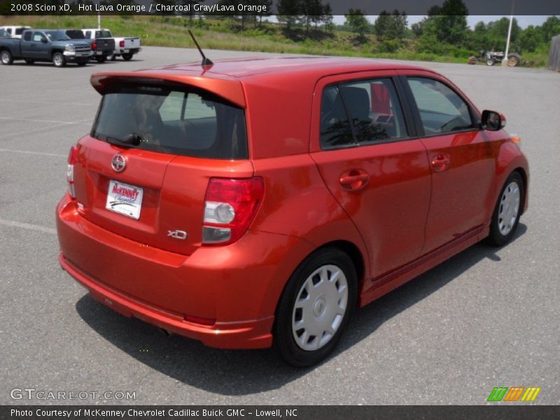 Hot Lava Orange / Charcoal Gray/Lava Orange 2008 Scion xD