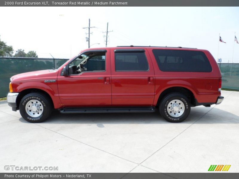 Toreador Red Metallic / Medium Parchment 2000 Ford Excursion XLT