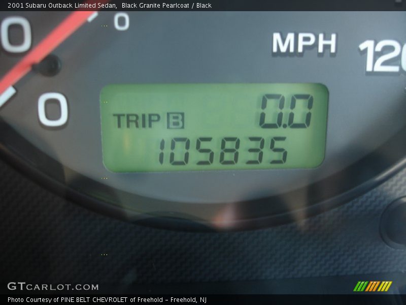 Black Granite Pearlcoat / Black 2001 Subaru Outback Limited Sedan