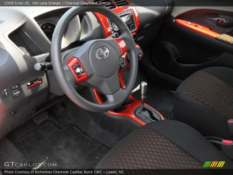Hot Lava Orange / Charcoal Gray/Lava Orange 2008 Scion xD