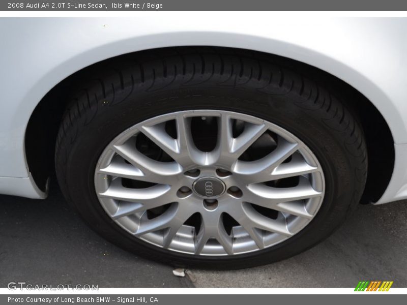 Ibis White / Beige 2008 Audi A4 2.0T S-Line Sedan