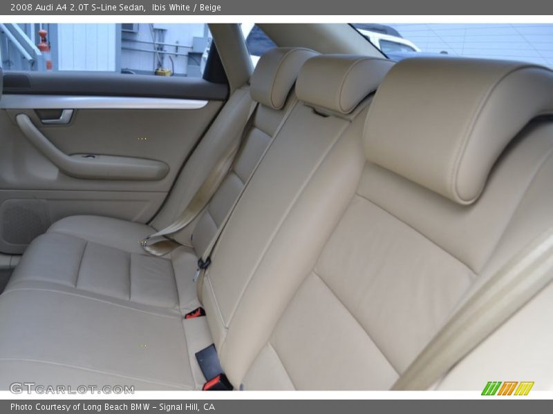Ibis White / Beige 2008 Audi A4 2.0T S-Line Sedan