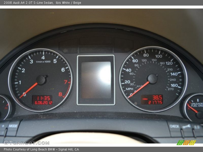 Ibis White / Beige 2008 Audi A4 2.0T S-Line Sedan