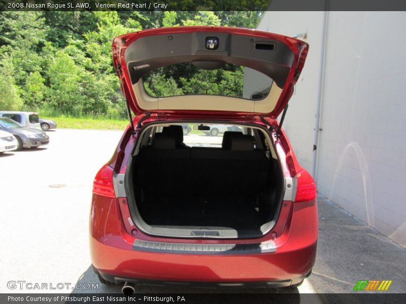 Venom Red Pearl / Gray 2008 Nissan Rogue SL AWD